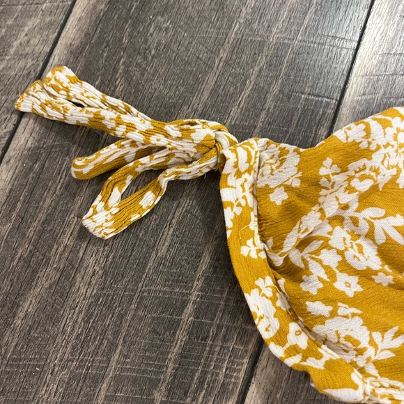 Mustard w/white floral jumpsuit - Picture 7 of 8